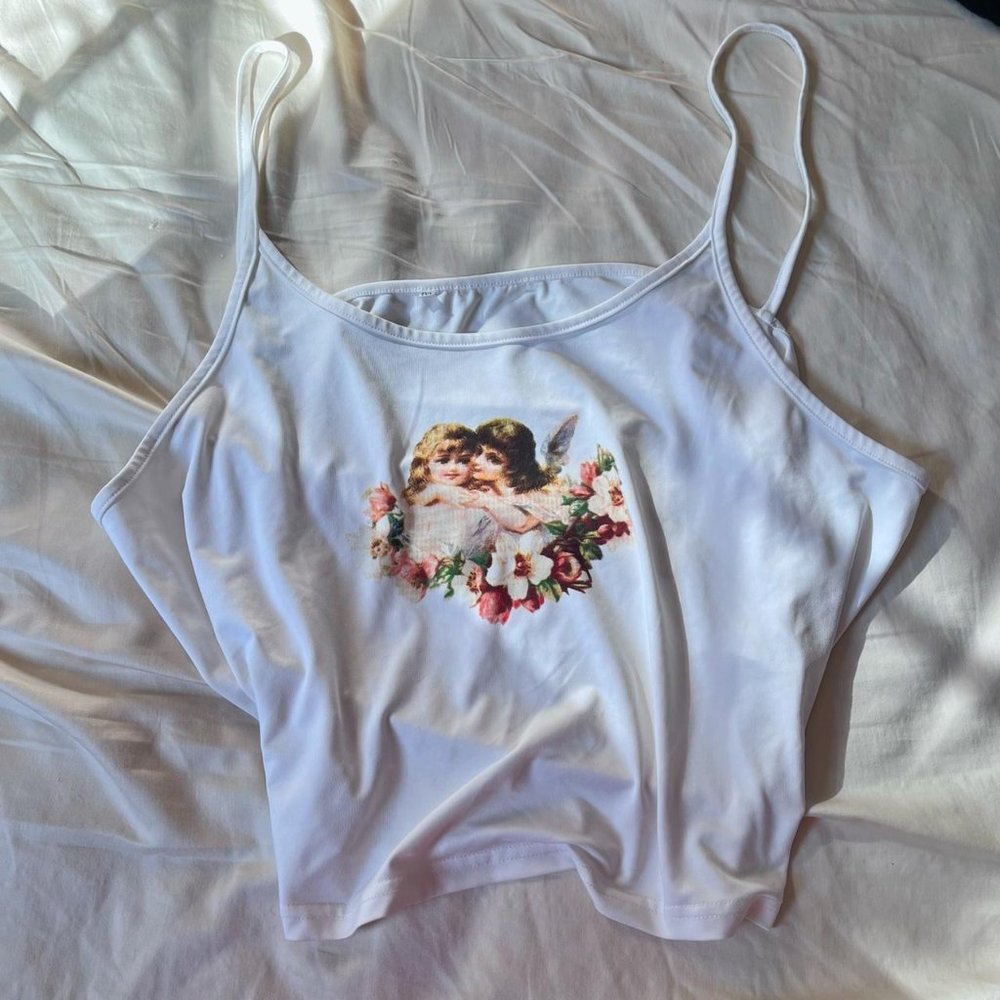 Angel Crop Tank Top